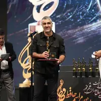 پژمان جمشیدی و بهرام افشاری برندگان تندیس حافظ بهترین بازیگر مرد