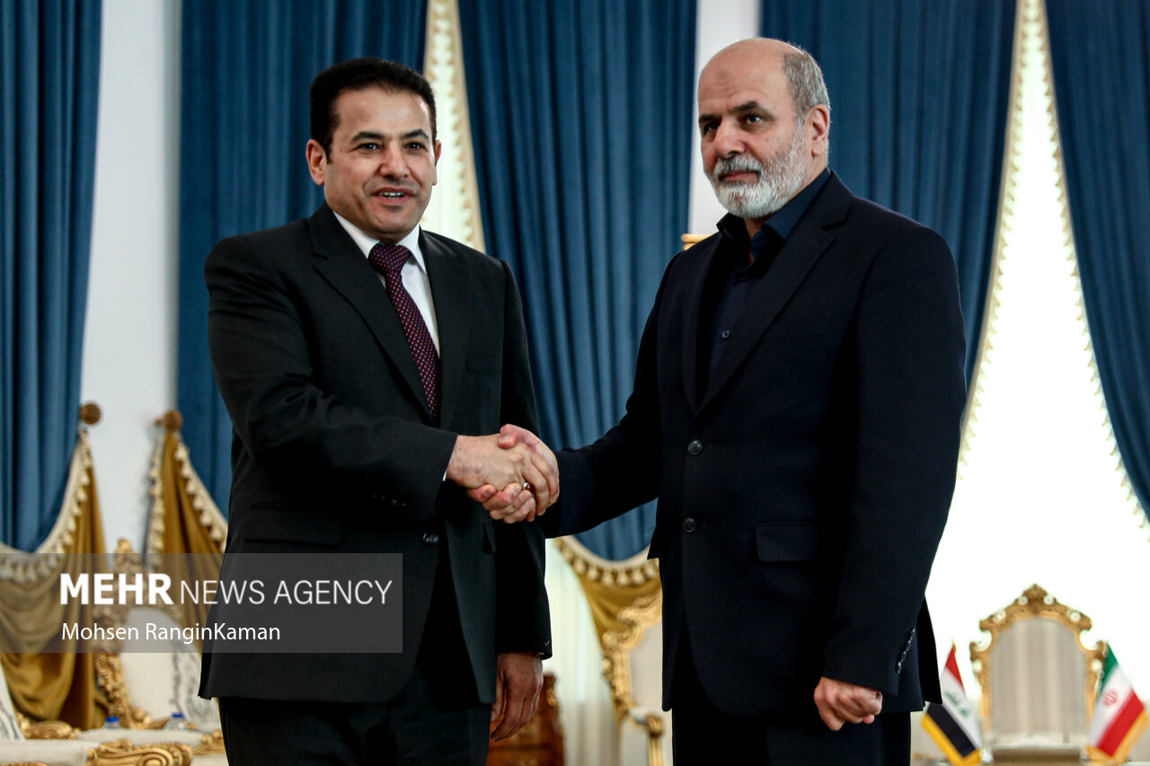 دیدار مشاور امنیت ملی عراق با دبیر شورای عالی امنیت ملی