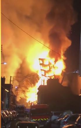 آتش‌سوزی در شمال فرانسه دو ساختمان را نابود کرد