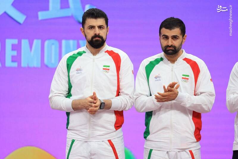 عکس/ کسب مدال برنز توسط برادران عالمیان در بازی‌های آسیایی