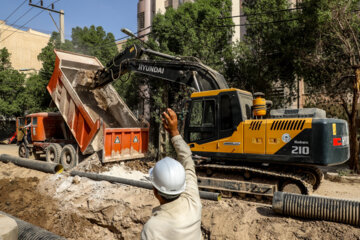 بازدید از عملیات اجرایی پروژه فاضلاب شهری اهواز