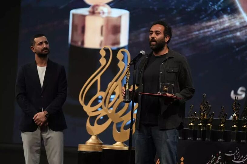 هنرمندان در مراسم اهدای جوایز جشن حافظ