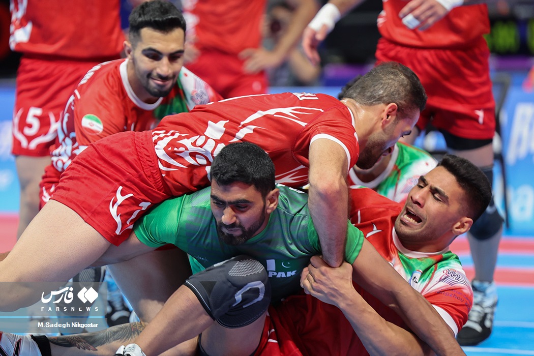 عکس/ پیروزی مقتدرانه کبدی ایران بر پاکستان