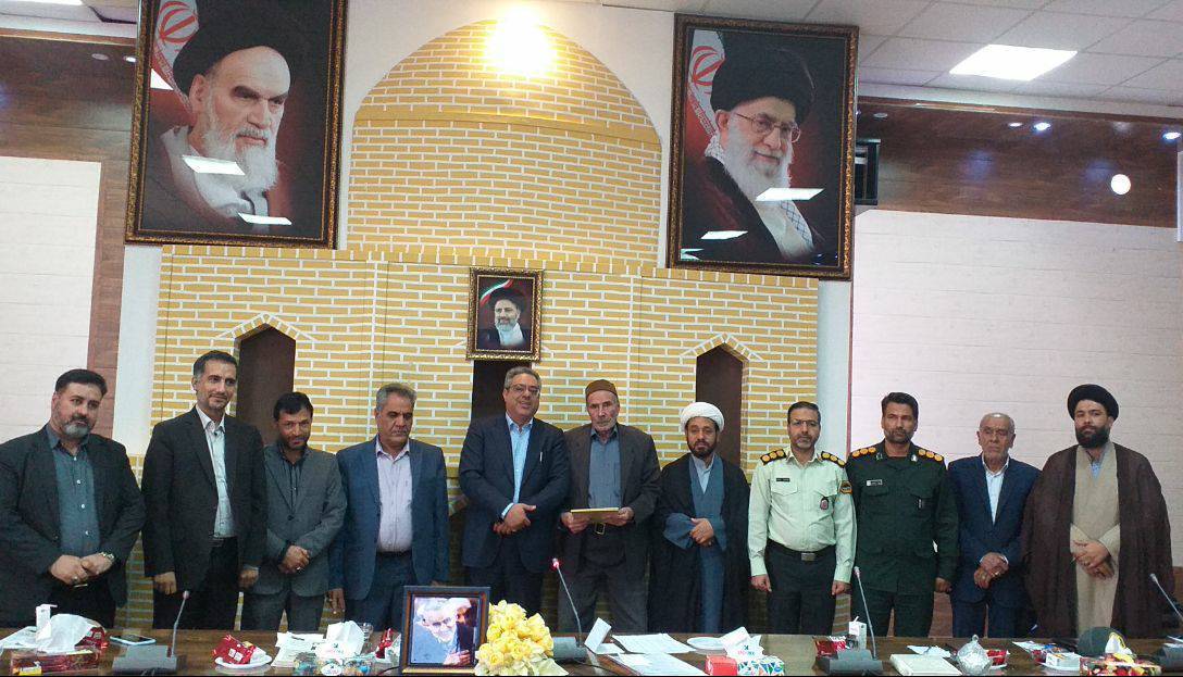 مراسم معارفه بخشدار مرکزی کوهبنان برگزار شد