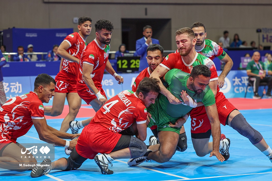 عکس/ پیروزی مقتدرانه کبدی ایران بر پاکستان