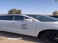 خودروهای اسکورت کاروان الاتحاد عربستان در فرودگاه 