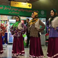 اجرای گروه های آئینی در متروی تهران