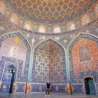 نمایی از مسجد شیخ‌لطف‌الله اصفهان 