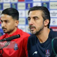 تمرین و نشست خبری تیم نساجی پیش از دیدار با الهلال عربستان
