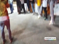 لحظه خروج کاروان الهلال از cip فرودگاه