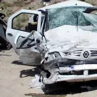 تصادف مرگبار سواری و وانت در محور فراهان - آشتیان