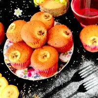 کاپ کیک های موزی فانتزی و معطر
