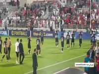 قدردانی بازیکنان پرسپولیس از هواداران حاضر در قطر