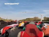 حضور گسترده بانوان طرفدار نساجی در ورزشگاه آزادی