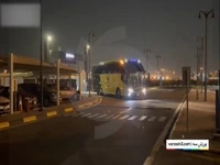 اتوبوس الاتحاد در فرودگاه جده منتظر ورود تیم از ایران