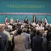 دیدار مسئولان نظام و میهمانان کنفرانس وحدت اسلامی با رهبر انقلاب