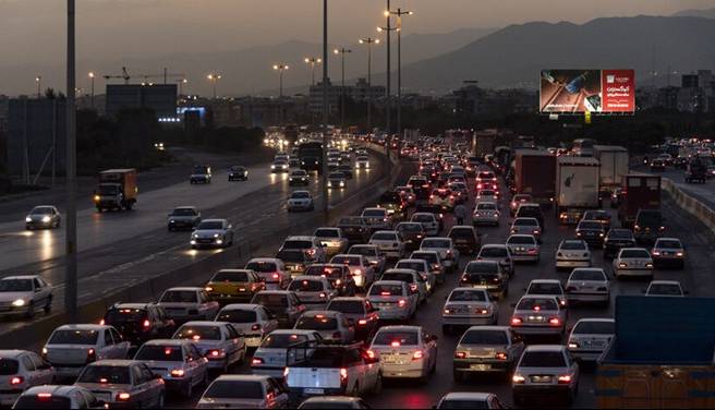 ترافیک فوقسنگین در خروجیهای شرقی پایتخت