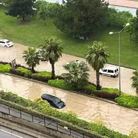 بارش شدید باران و سیلاب سنگین در سامسون ترکیه