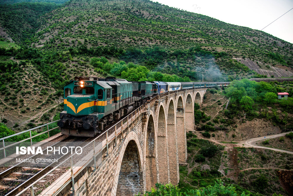 جلوه‌هایی از مسیر ریلی راه آهن شمال