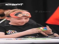 دانش آموز 14 ساله در حل مکعب روبیک رکورد جهانی را شکست!