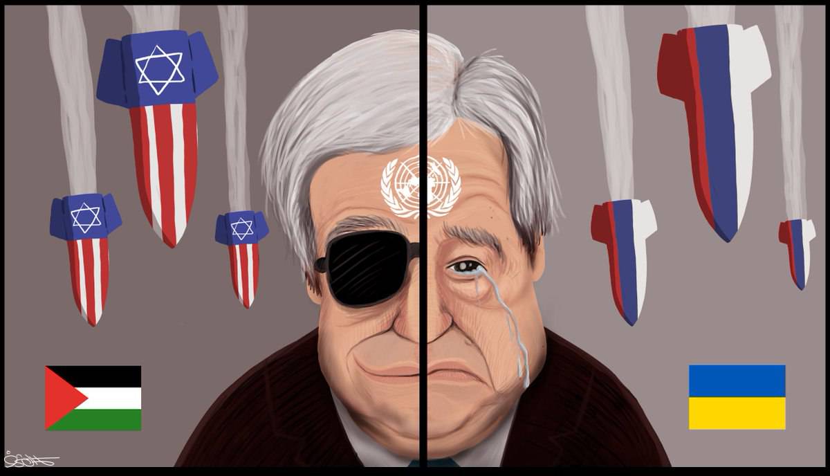 کاریکاتور/ سیاست‌های دوگانه سازمان ملل