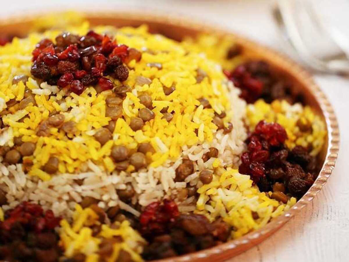 طرز تهیه عدس پلو با گوشت تکهای