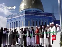 طالبان مسجدی شبیه مسجد الاقصی به نام «ملاعمر» افتتاح کرد