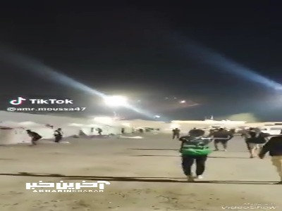 شادی مصری‌ها در گذرگاه رفح با موشک‌های قسام‌