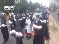 پیروان شیخ زکزاکی در حمایت از فلسطین راهپیمایی کردند
