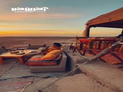 عصر دل انگیز در صحرای مراکش