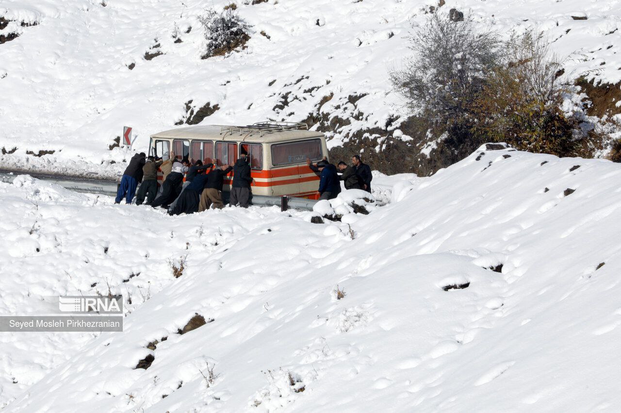 عکس/ برف پاییزی در کردستان