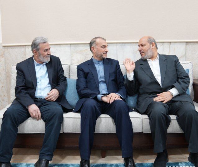 نخستین دیدار رهبران مقاومت با امیرعبداللهیان بعد از توافق آتشبس