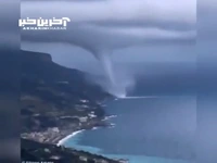 تصاویری باورنکردنی از گردبادی در ایتالیا 