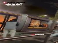 قطار متروی دوبلین به آتش کشیده شد