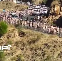 راهپیمایی نیروهای نظامی یمن در حمایت از مردم فلسطین