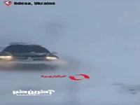 کولاک شدید برفی در اوکراین