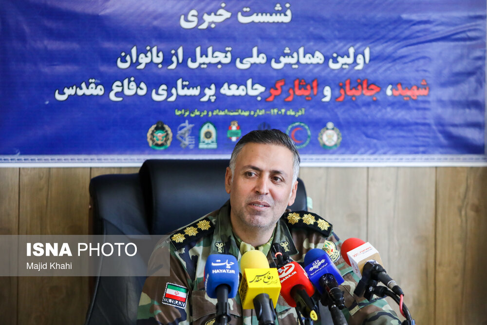 نشست خبری رئیس اداره بهداشت و درمان نزاجا