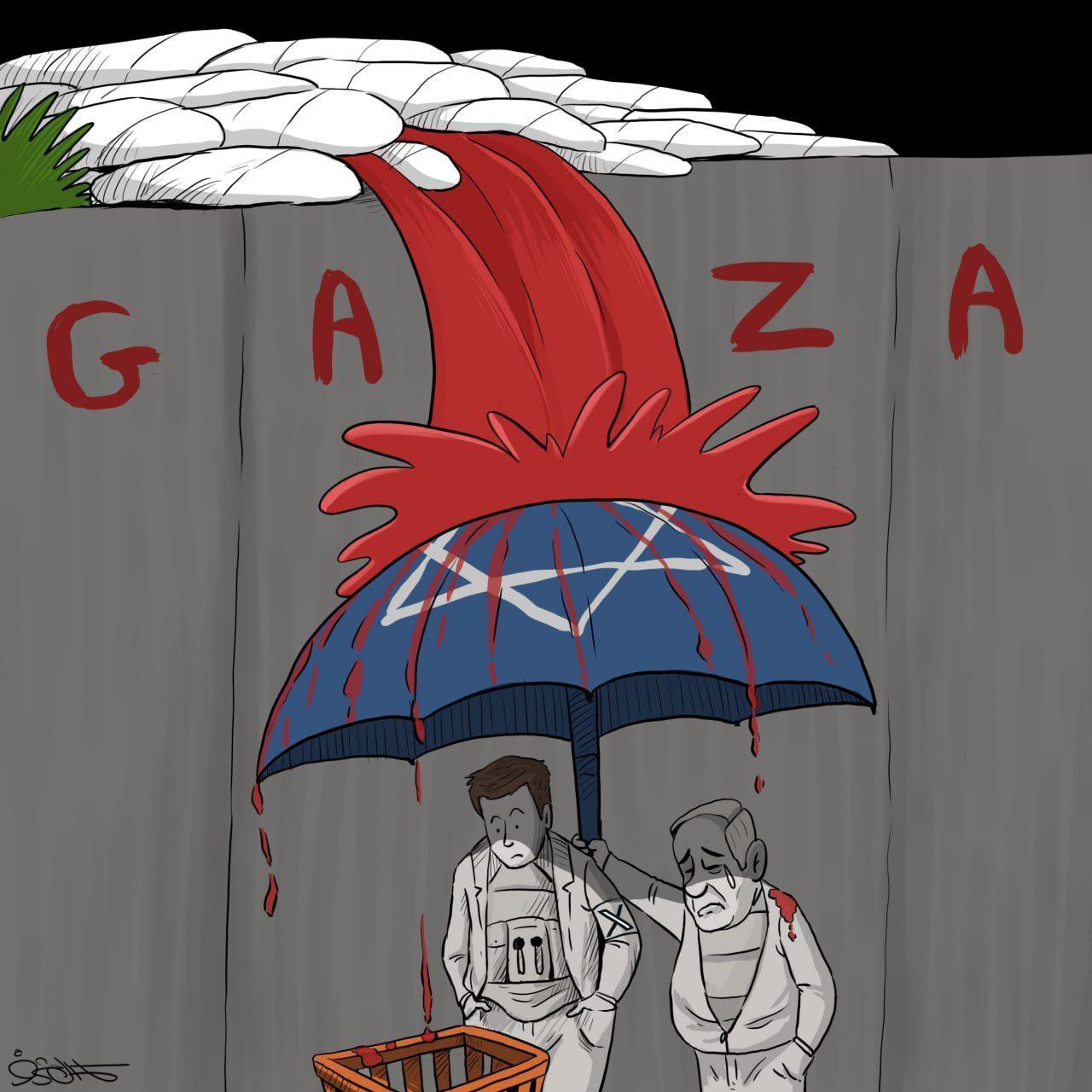 کاریکاتور/ ماسک مظلومیت رژیم صهیونیستی در برابر ایلان