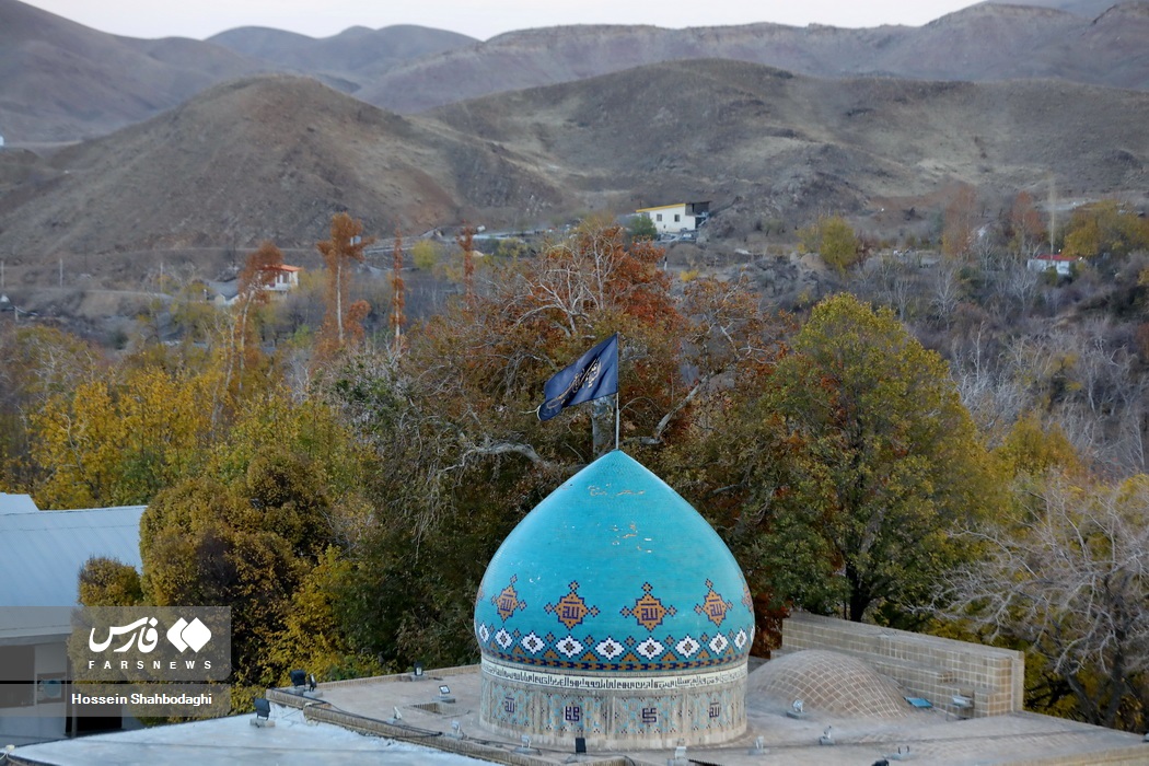 طبیعت پاییزی روستایی در قم