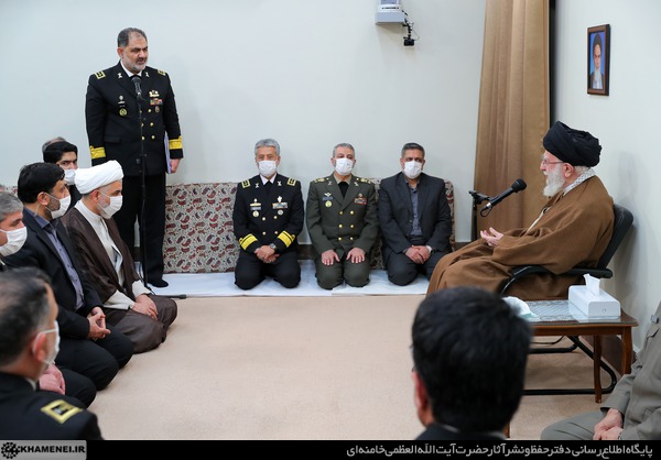 عکس/ دیدار فرماندهان نیروی دریایی ارتش با رهبر انقلاب 
