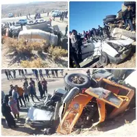 جان باختن ۴ کارمند شبکه بهداشت در تصادف رانندگی