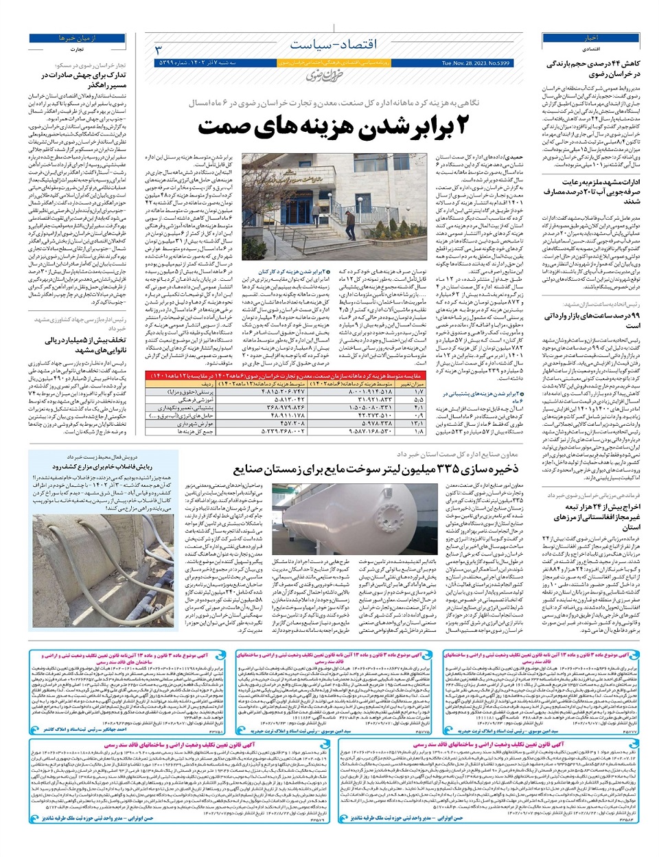 روزنامه خراسان رضوی