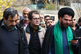 مراسم تشییع پیکر پروانه معصومی