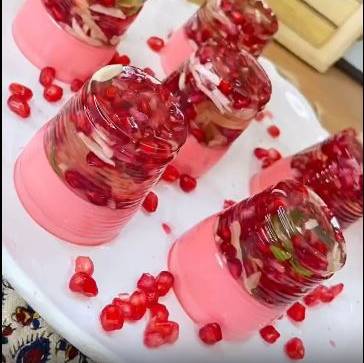 روش تهیه ژله انار یلدایی