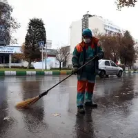 بارش باران آسمان مشهد را پاک کرد