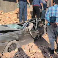 واژگونی کامیون رنو بر روی سواری دوو در محور صوفیان تبریز 