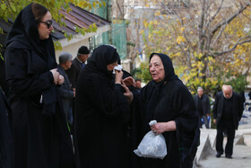 مراسم تشییع پیکر پروانه معصومی