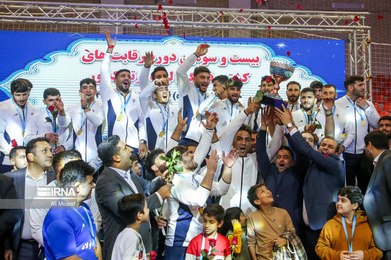 تصاویری از حواشی مرحله نهایی لیگ برتر کشتی فرنگی