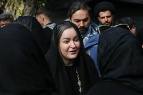 مراسم تشییع پیکر پروانه معصومی