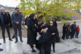 مراسم تشییع پیکر پروانه معصومی